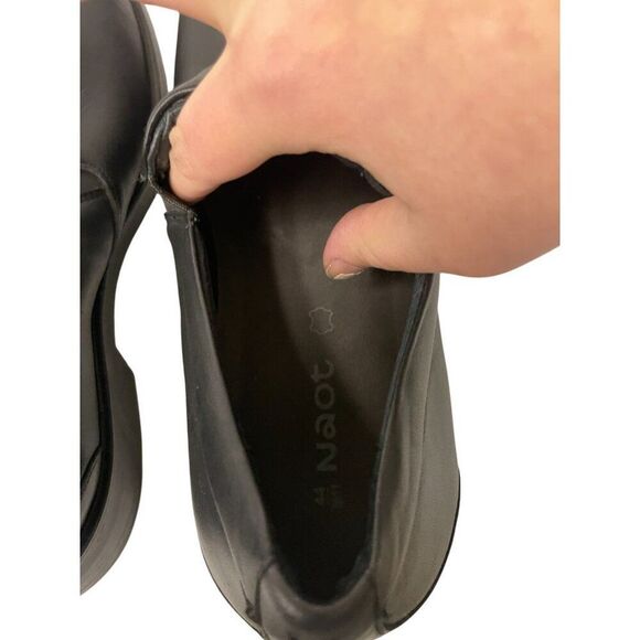 Naot Manhattan Mens Slip On Loafers EU 44 US 11 Black Leather Round Toe NWOB